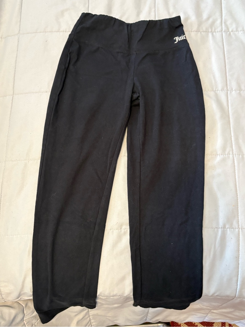 Juicy Couture Girls' Black Straight-Leg Leggings